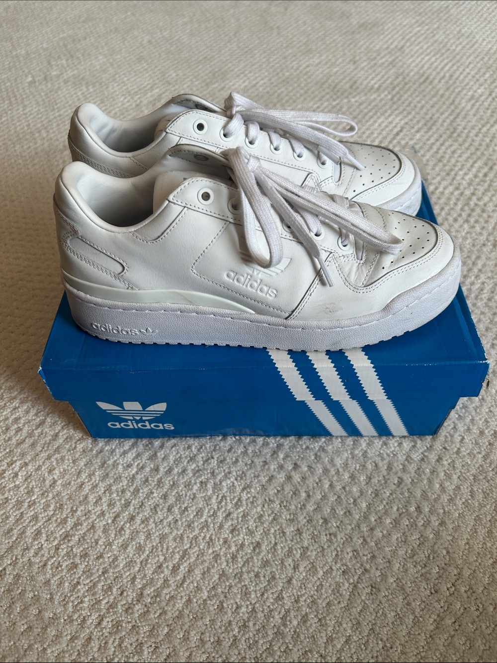 adidas Forum Bold adult unisex White Low-Top Leather Sneakers